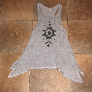 Hollister asymmetrical racerback tank